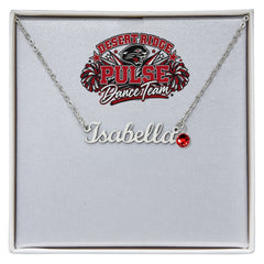 Desert Ridge Pulse Dancer Name Necklace