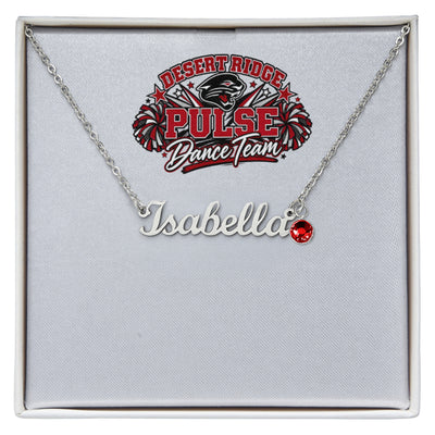 Desert Ridge Pulse Dancer Name Necklace