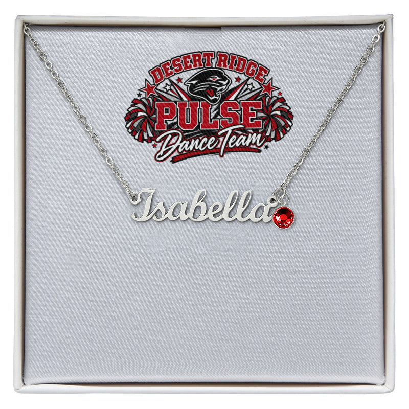 Desert Ridge Pulse Dancer Name Necklace