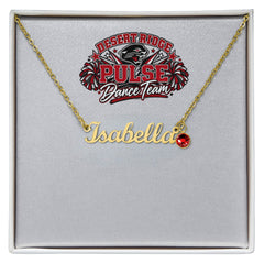 Desert Ridge Pulse Dancer Name Necklace