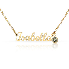 Desert Ridge Pulse Dancer Name Necklace