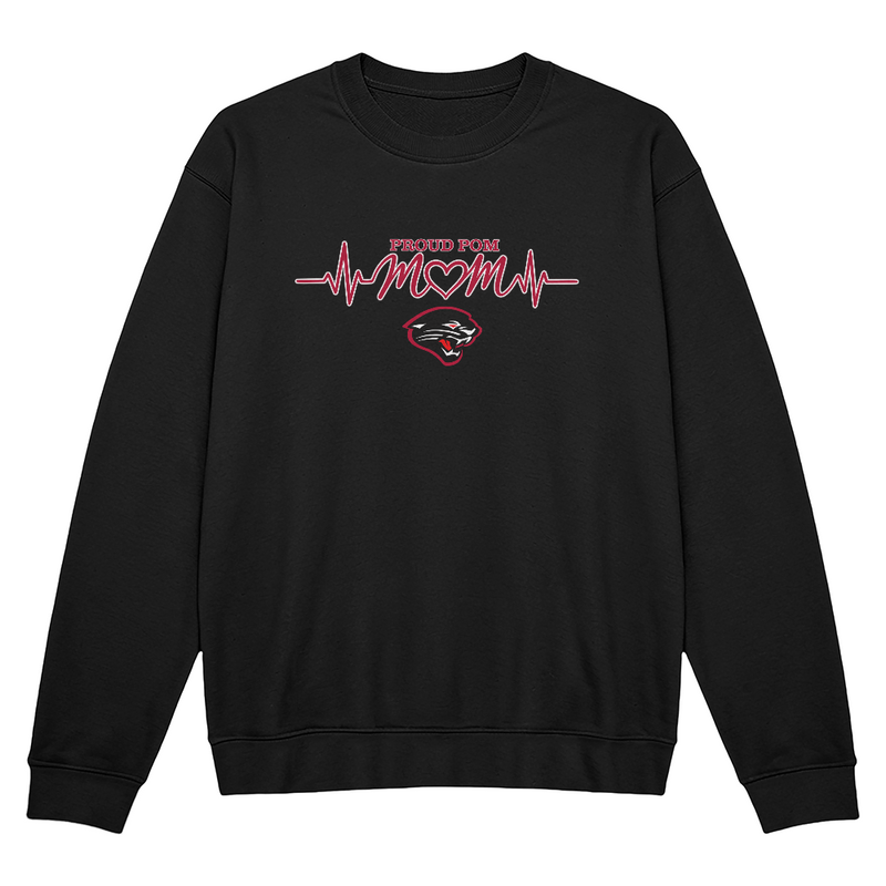 DESERT RIDGE PULSE PROUD POM MOM CREW NECK SWEATSHIRT