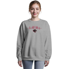 DESERT RIDGE PULSE PROUD POM MOM CREW NECK SWEATSHIRT